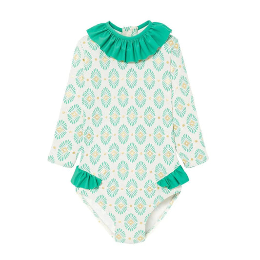 MAILLOT BEBE PONDICHERY ANTI UV JADE -Lison Paris