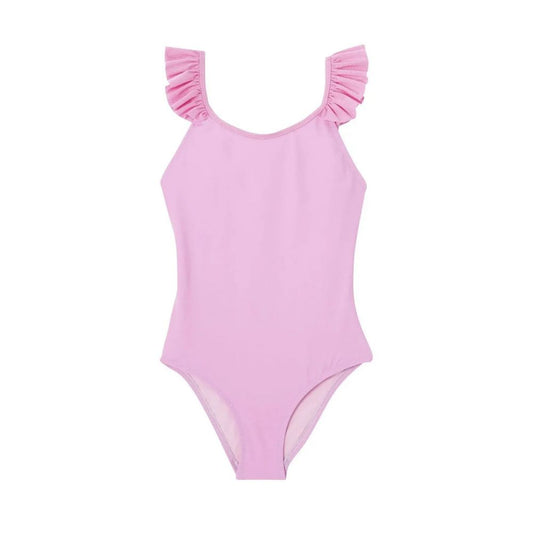 MAILLOT FILLE 1 PIECE BORA BORA A VOLANTS LILAS -Lison Paris
