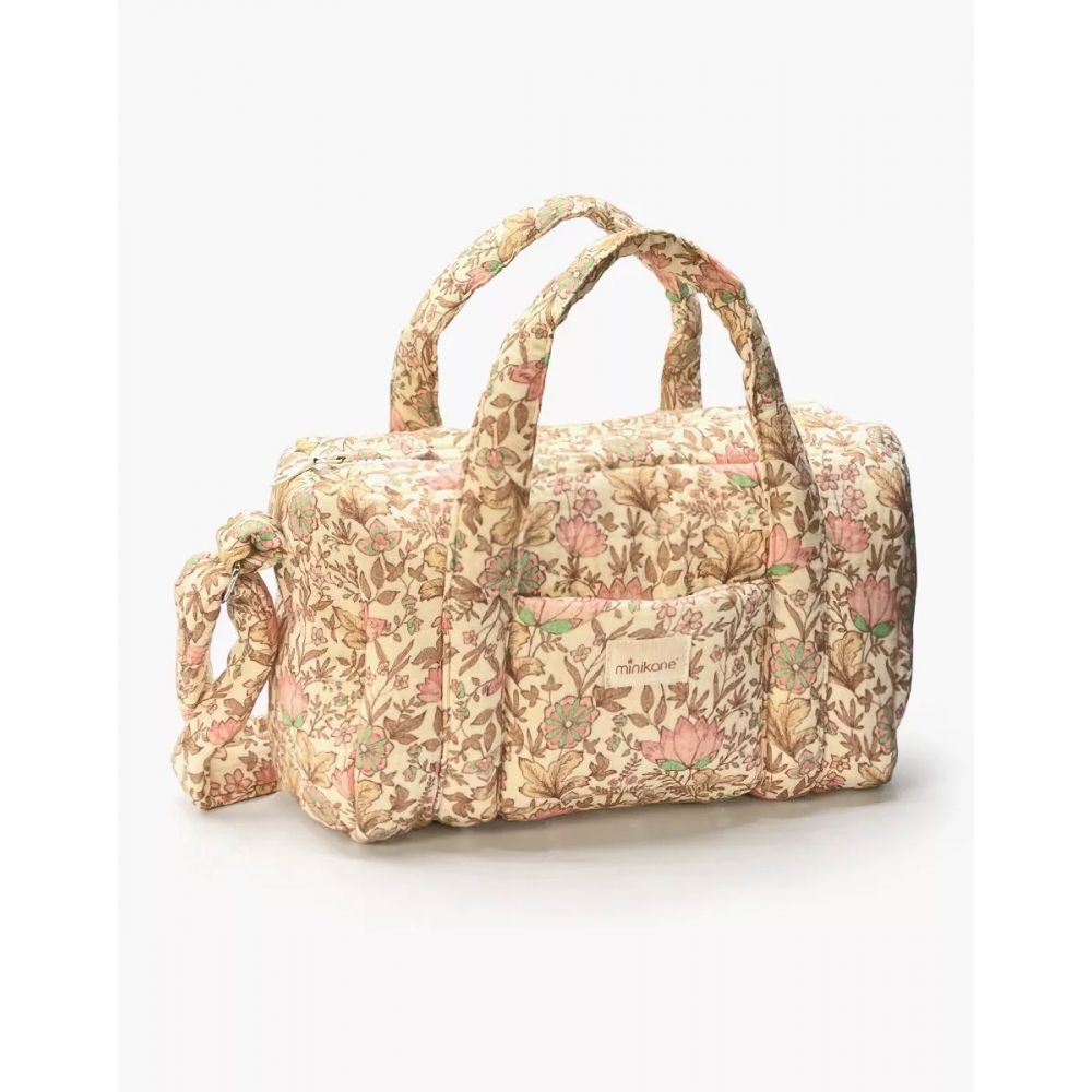 SAC A LANGER EN GAZE DE COTON INDIENNE ROSEE -Minikane
