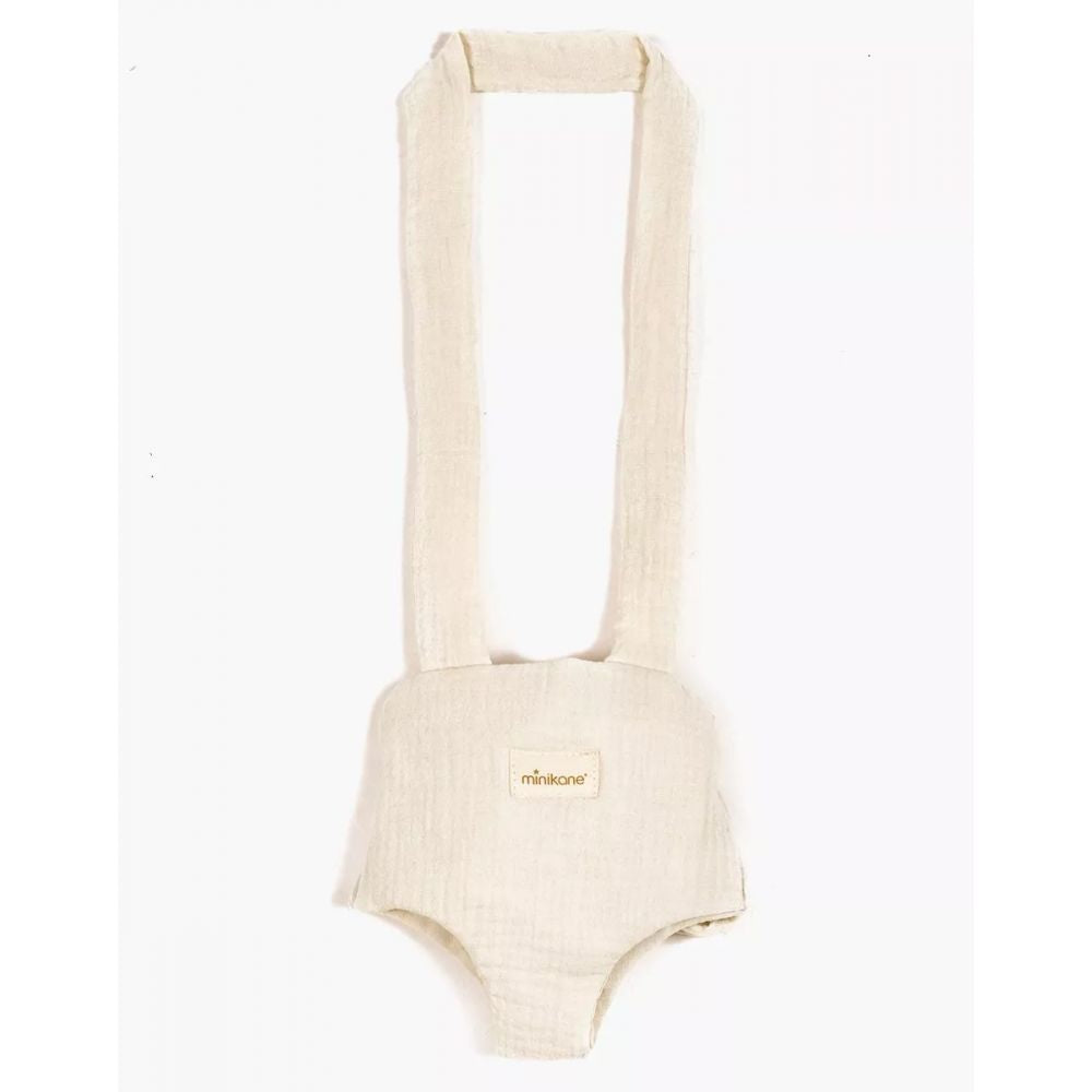 PORTE POUPEE EN GAZE DE COTON MASTIC -Minikane
