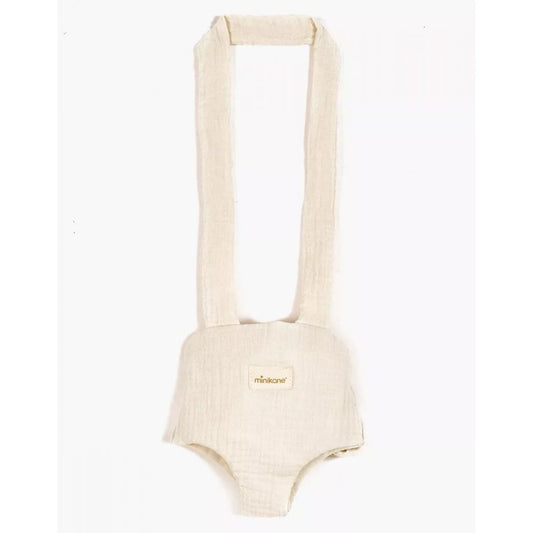 PORTE POUPEE EN GAZE DE COTON MASTIC -Minikane