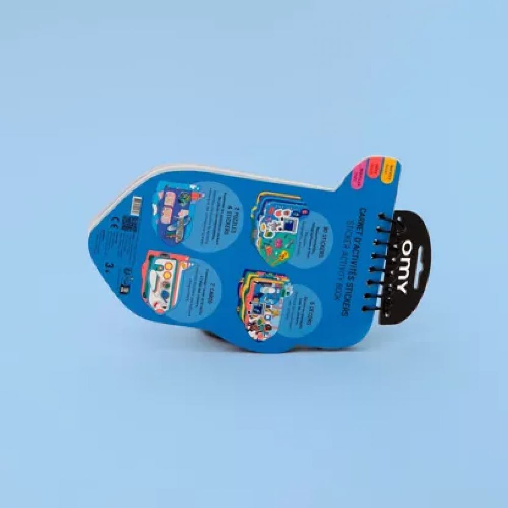 CARNET D'ACTIVITE STICKERS - VROOM VROOM -Omy