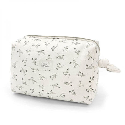 TROUSSE DE TOILETTE SOPHIE OLIVE BLOOM CANVAS -Babyshower