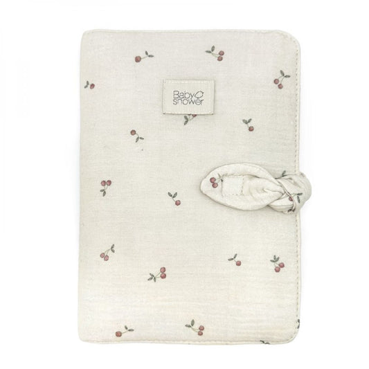 PROTEGE CARNET DE SANTE KNOT CHERRY -Babyshower