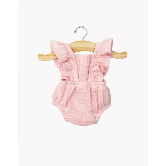 MINIKANE - GORDIS - BARBOTEUSE RETRO LOU EN GAZE DE COTON FRAISE