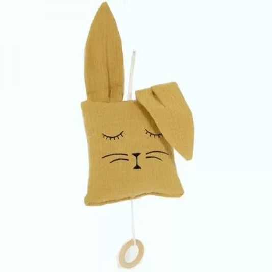 BOITE A MUSIQUE LAPIN VINTAGE CARAMEL -Othat