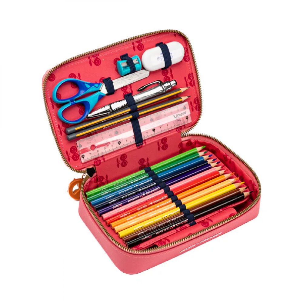 PENCIL BOX FILLED CHERRY POMPON -Jeune Premier