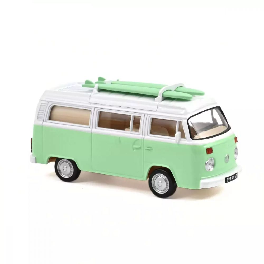 VOLKSWAGEN COMBI T2B CAMPER VAN 1973 VERT PASTEL1/43 -Norev