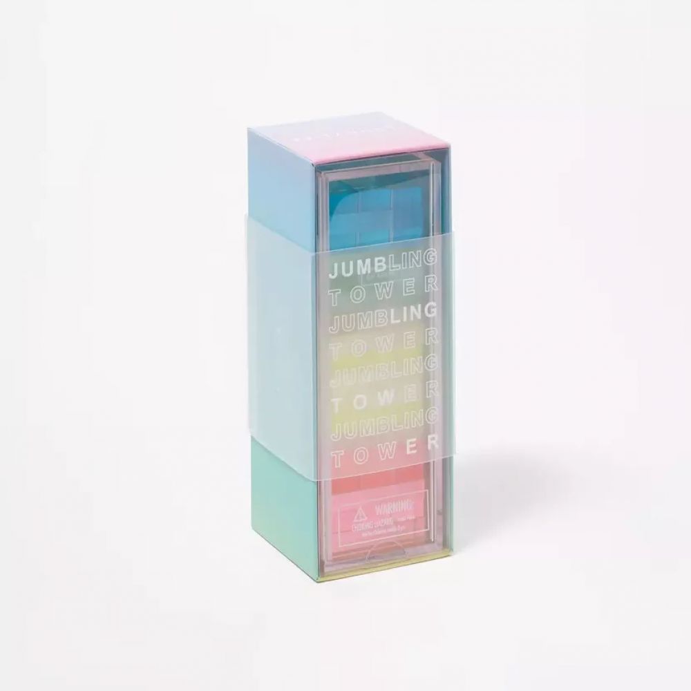 MINI LUCITE JUMBLING TOWER AURORA -Sunny Life