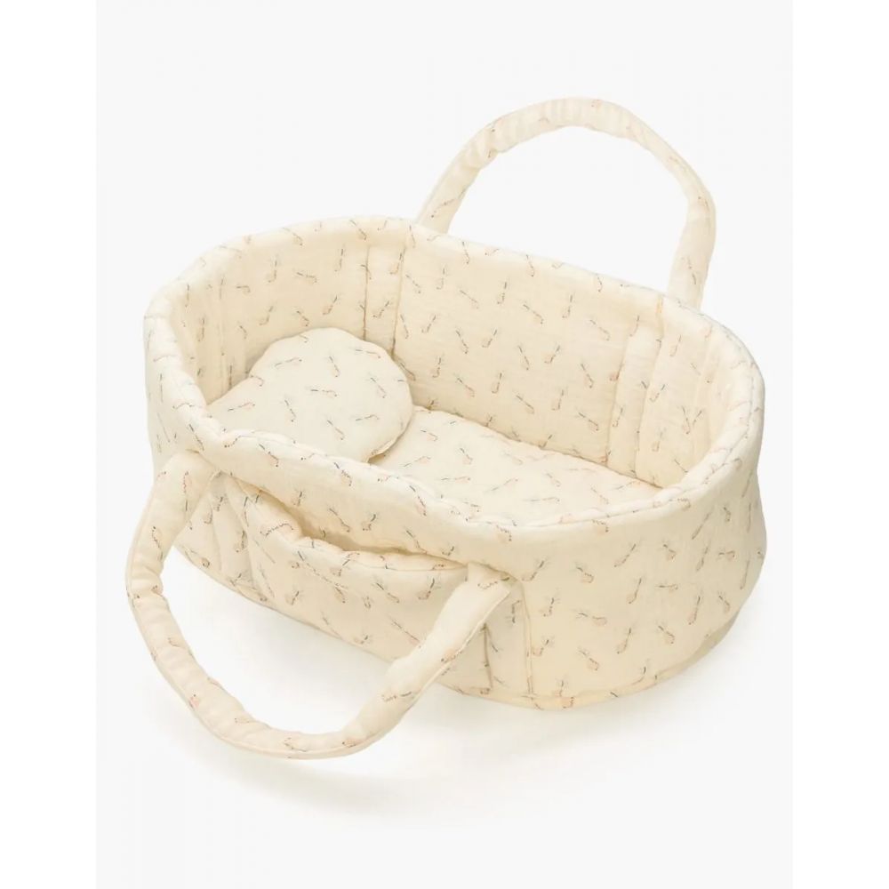 COUFFIN POUPEE ET SON OREILLER EN GAZE DE COTON HELENE -Minikane