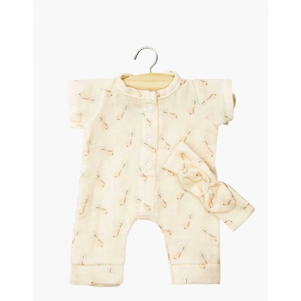 BABIES - COMBINAISON LILI ET SON HEADBAND EN GAZE DE COTON HELENE -Minikane