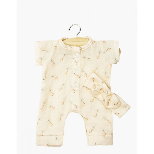 BABIES - COMBINAISON LILI ET SON HEADBAND EN GAZE DE COTON HELENE -Minikane