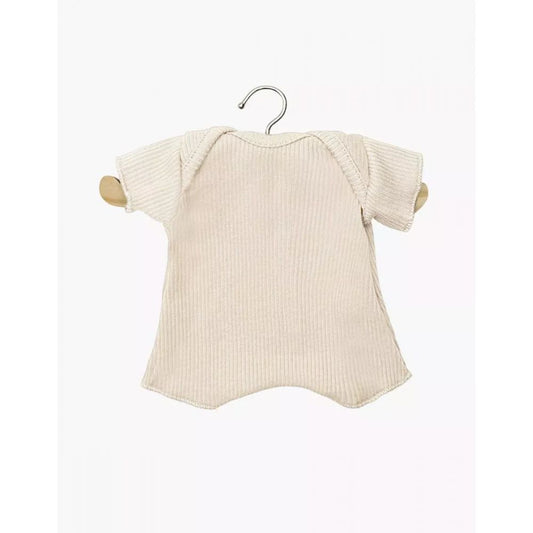 BABIES - BODY SHORTY EN MAILLE COTELEE LATTE -Minikane
