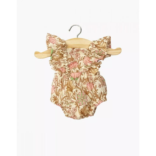 GORDIES - BARBOTEUSE RETRO LOU EN GAZE DE COTON INDIENNE ROSEE -Minikane
