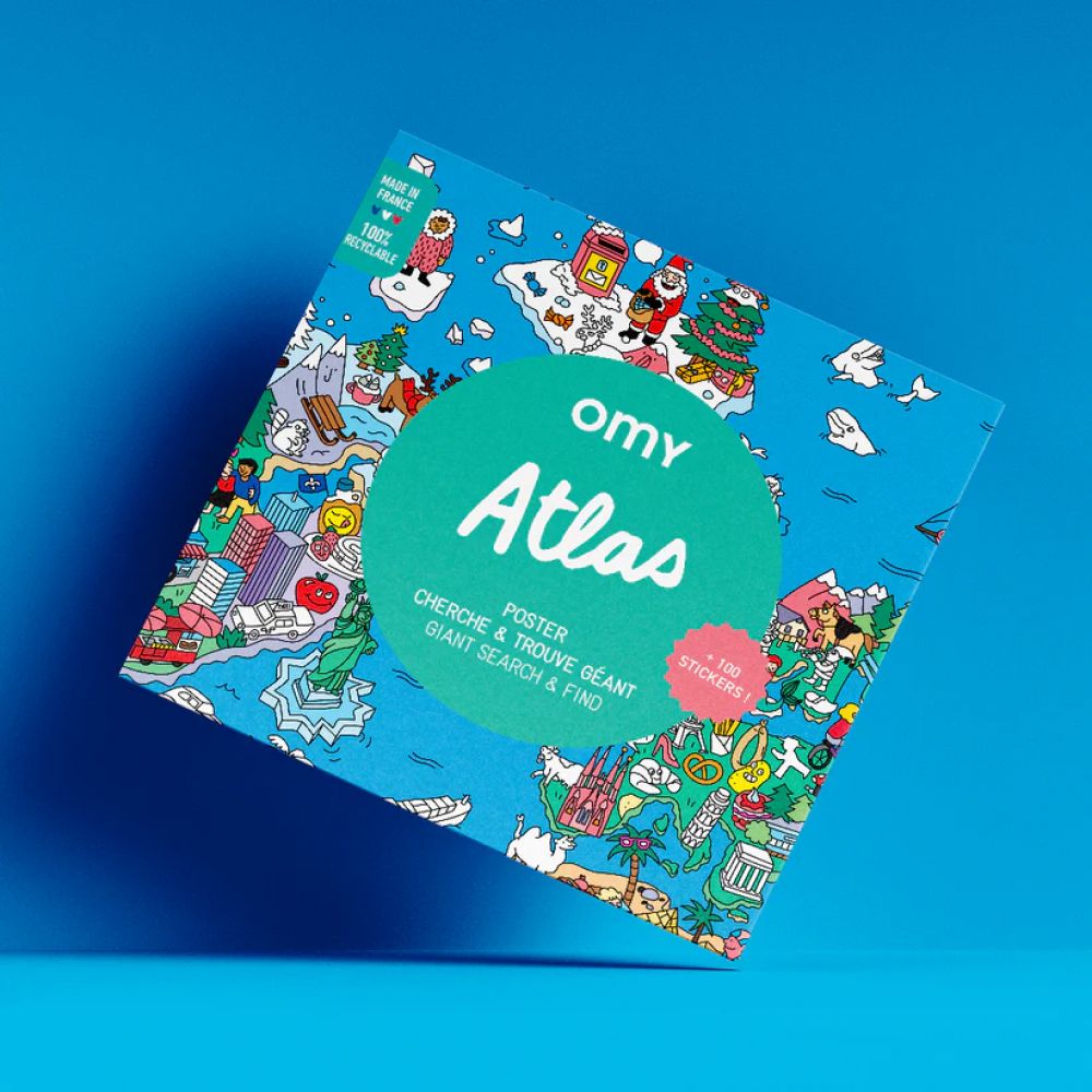 OMY - POSTER ET STICKERS ATLAS