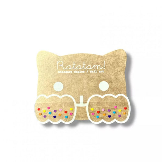 STICKERS ONGLES COEURS - MULTICO -Ratatam