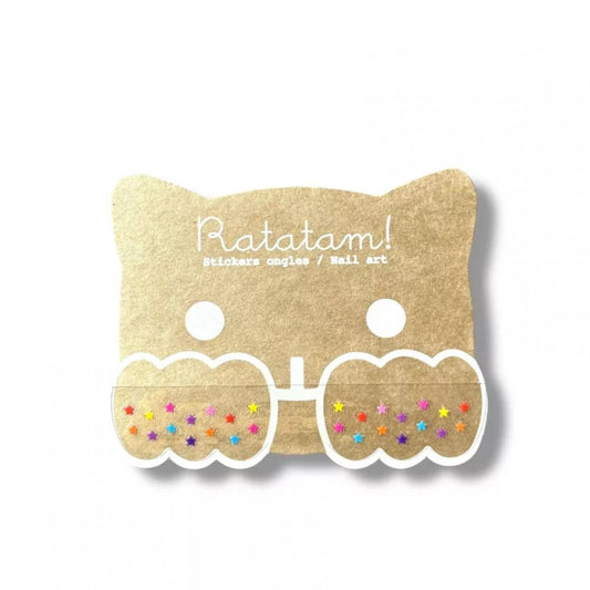 STICKERS ONGLES ETOILES  - MULTICO -Ratatam
