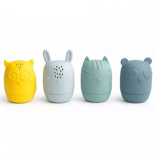 ANIMAUX RIGOLOS EN SILICONE BLEU -Petikids