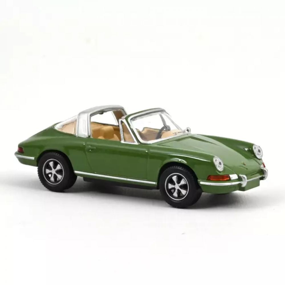 PORSCHE 911 TARGA 1969 VERT OLIVE JET-CAR 1/43 - -Norev