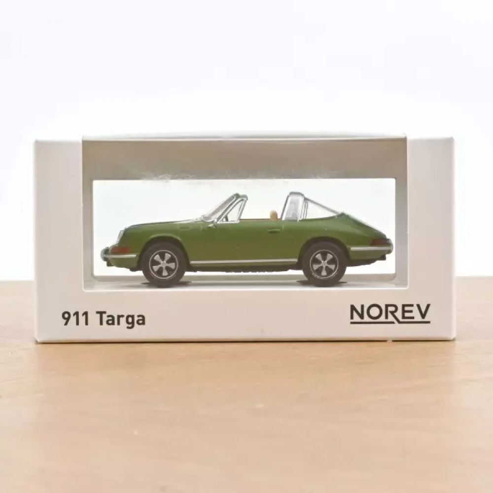 PORSCHE 911 TARGA 1969 VERT OLIVE JET-CAR 1/43 - -Norev