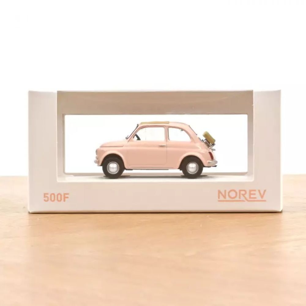 FIAT 500 F 1965 ROSE PASTEL JET-CAR 1/43 - -Norev