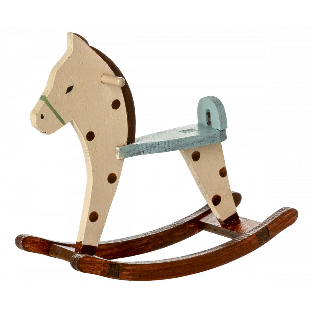 CHEVAL A BASCULE - SOURIS - A POIS -Maileg