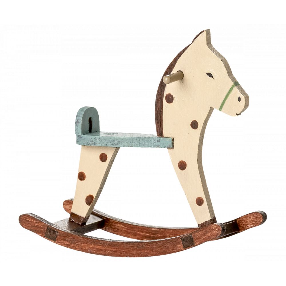 CHEVAL A BASCULE - SOURIS - A POIS -Maileg