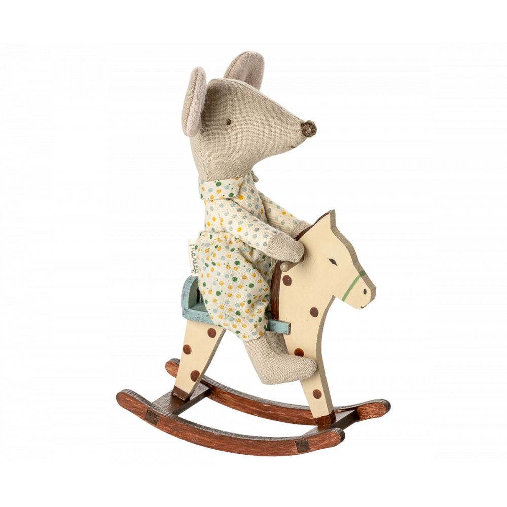 CHEVAL A BASCULE - SOURIS - A POIS -Maileg