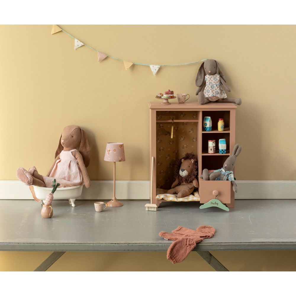 LAPIN TAILLE 3 - MARRON CHOCOLAT - ROBE ET BALLERINES -Maileg