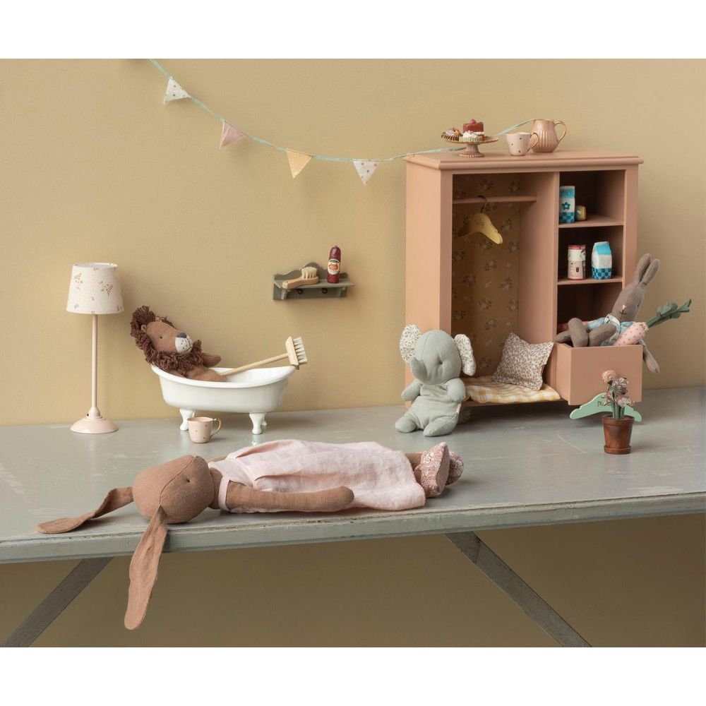 LAPIN TAILLE 3 - MARRON CHOCOLAT - ROBE ET BALLERINES -Maileg