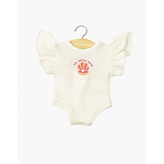 GORDIS - MAILLOT DE BAIN 1 PIECE ONDINE EN JERSEY ECRU "MA PETITE PERLE" -Minikane
