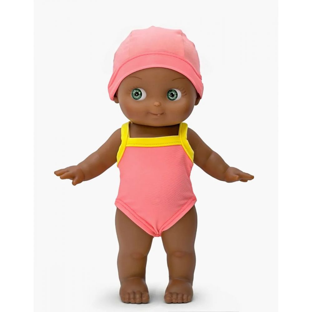 POUPEE 27CM - MINI PANCHA - PRUNELLE AU SPORT ET SON ENSEMBLE PISCINE CORAIL FLUO ET SES ACCESSOIRES -Minikane