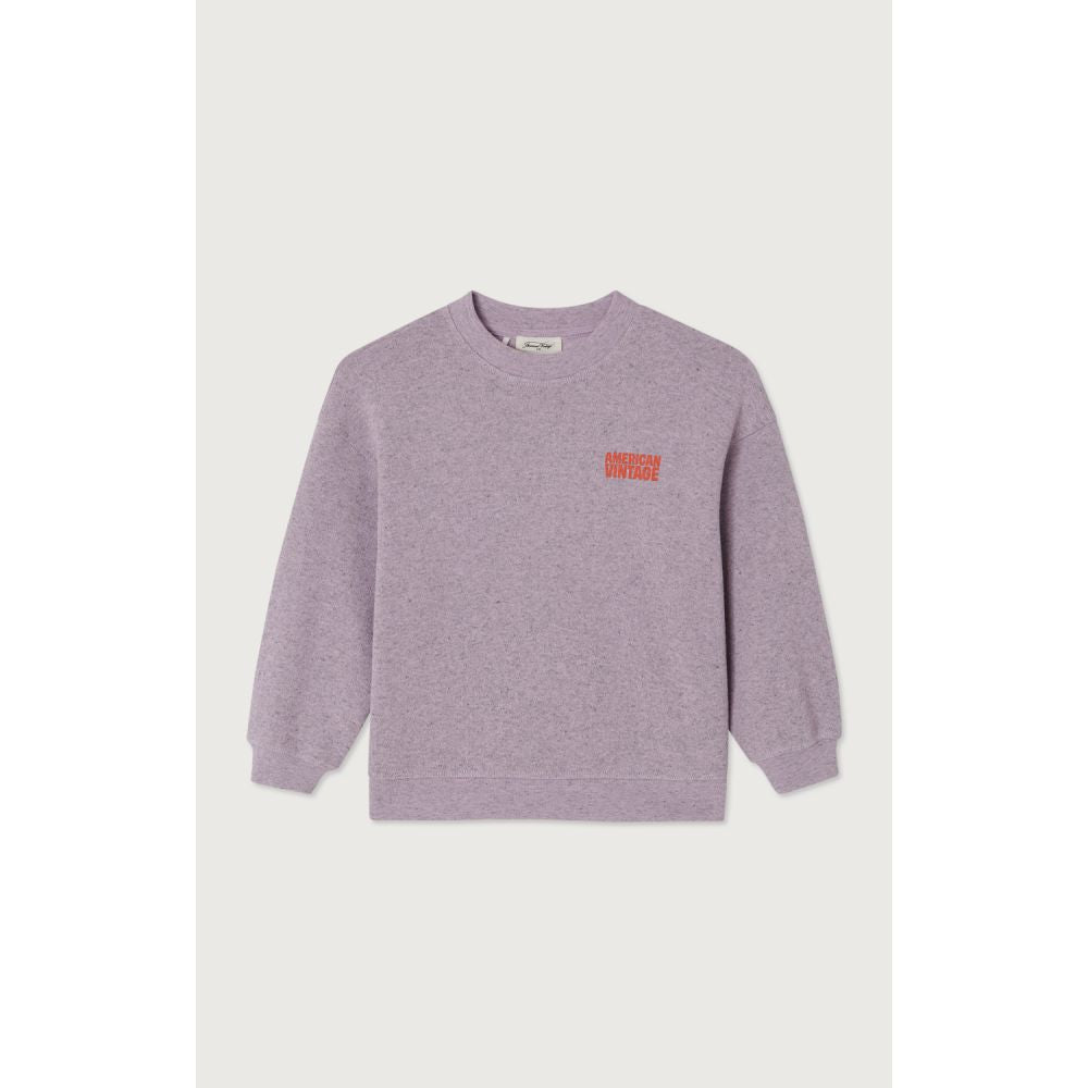 SWEAT MI-LONG ML COL ROND EVONA - DRAGEE SURTEINT 3-6 -American Vintage