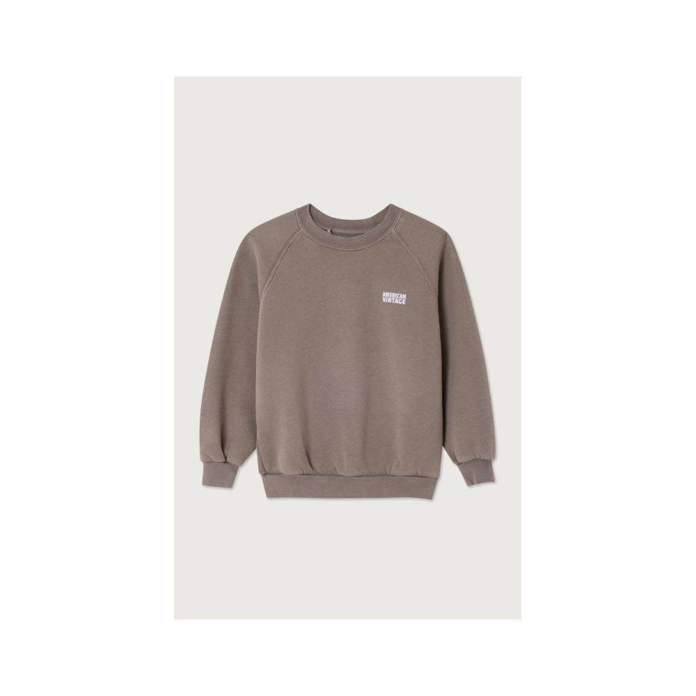 SWEAT ML COL ROND IZUBIRD - CENDRE VINTAGE 7+ -American Vintage