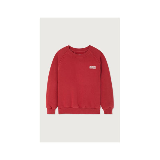 SWEAT ML COL ROND IZUBIRD - CERISE VINTAGE 3-6 -American Vintage