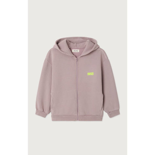 SWEAT ZIPPE ML CAPUCHE - PRUNELLE VINTAGE 3-6 -American Vintage