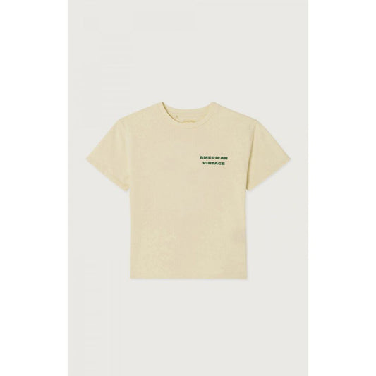 T-SHIRT DROIT MC COL ROND IMPRIME - ILE FLOTTANTE VINTAGE 3-6 -American Vintage