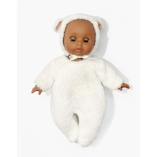 CELESTE POUPEE BEBE REVE 26 CM ET SON ENSEMBLE MOUTON -Minikane