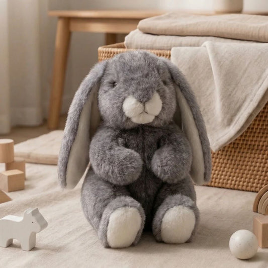 LAPIN ERNEST GRIS 30CM -La Pelucherie