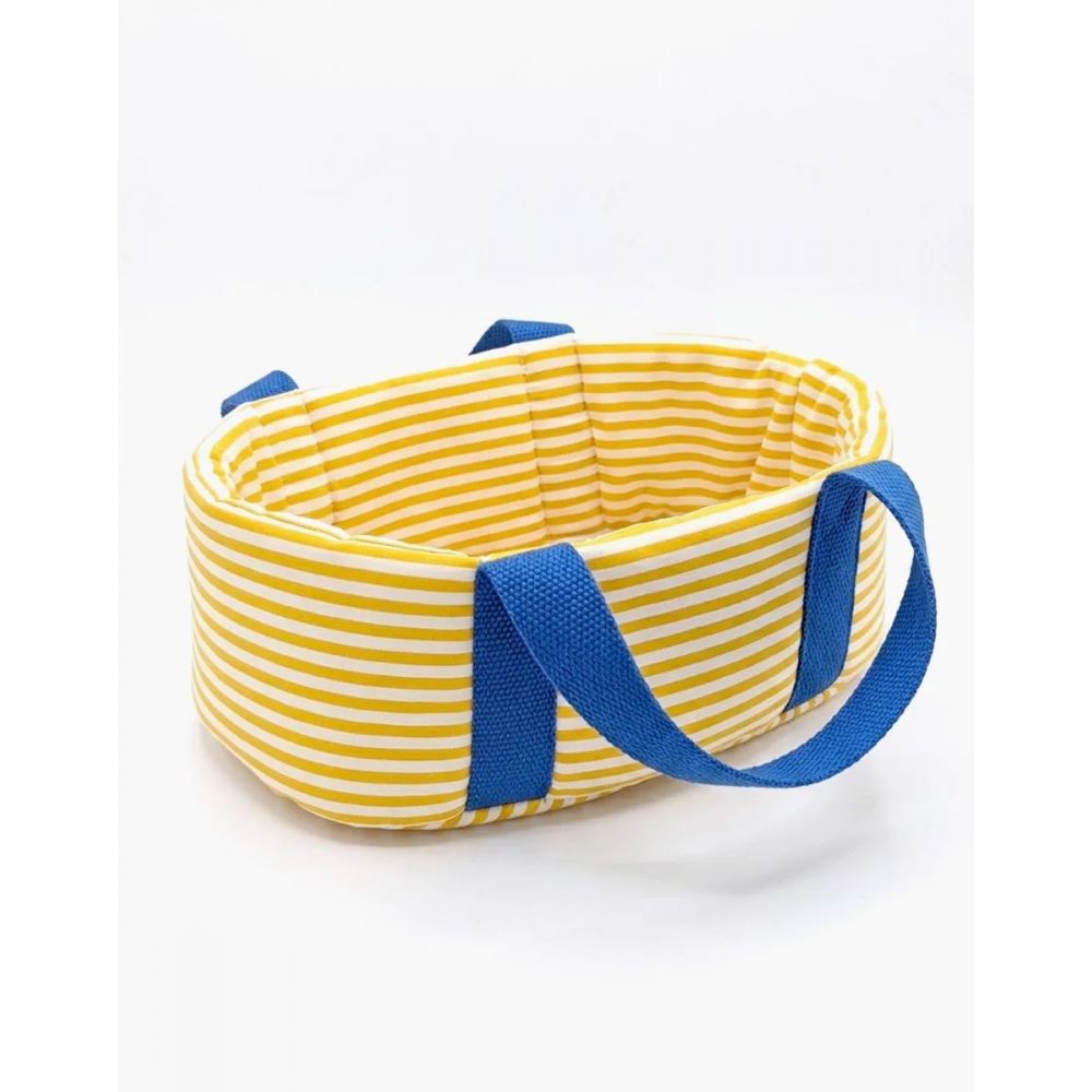 MINI PANCHA - COUFFIN RAYE JAUNE -Minikane
