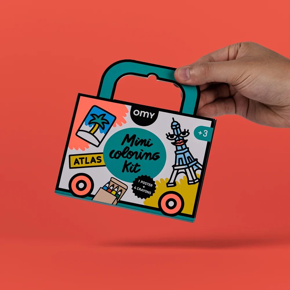 MINI COLORING KIT - ATLAS -Omy