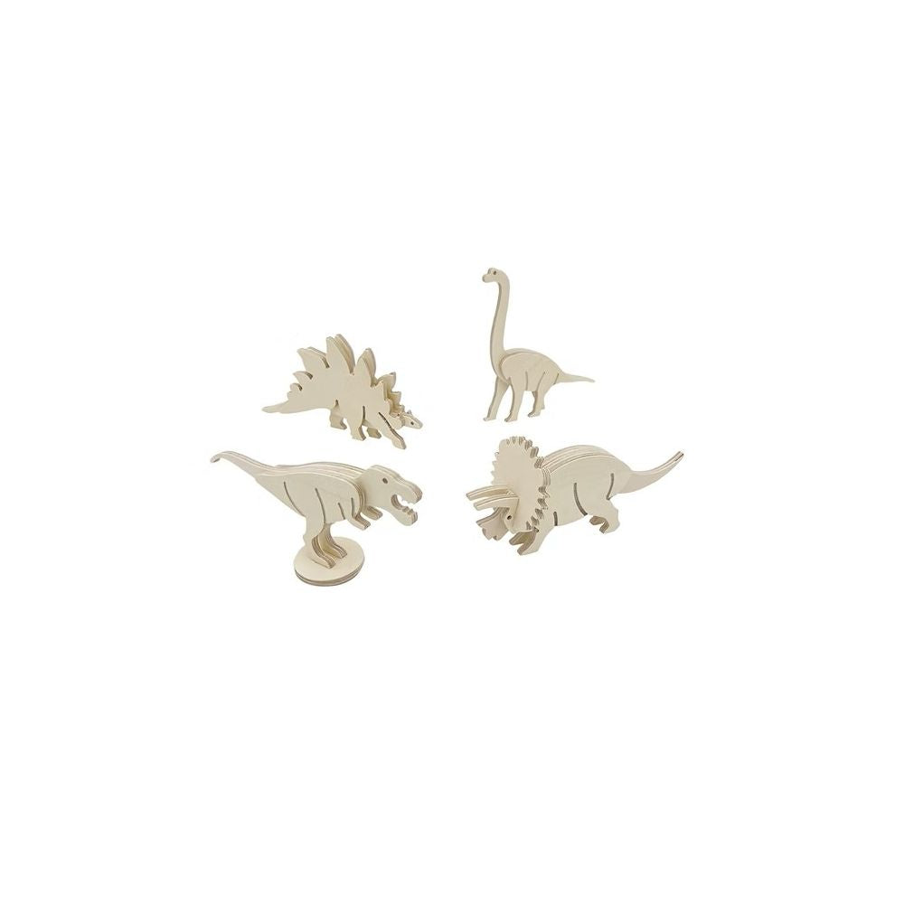 DINOS - KIT POUR FABRIQUER DES DINOSAURES EN BOIS -Manufacture En Famille