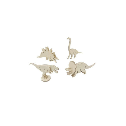 DINOS - KIT POUR FABRIQUER DES DINOSAURES EN BOIS -Manufacture En Famille