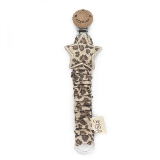 ATTACHE-TETINE WOOD ETOILE WILD PRINT -Babyshower