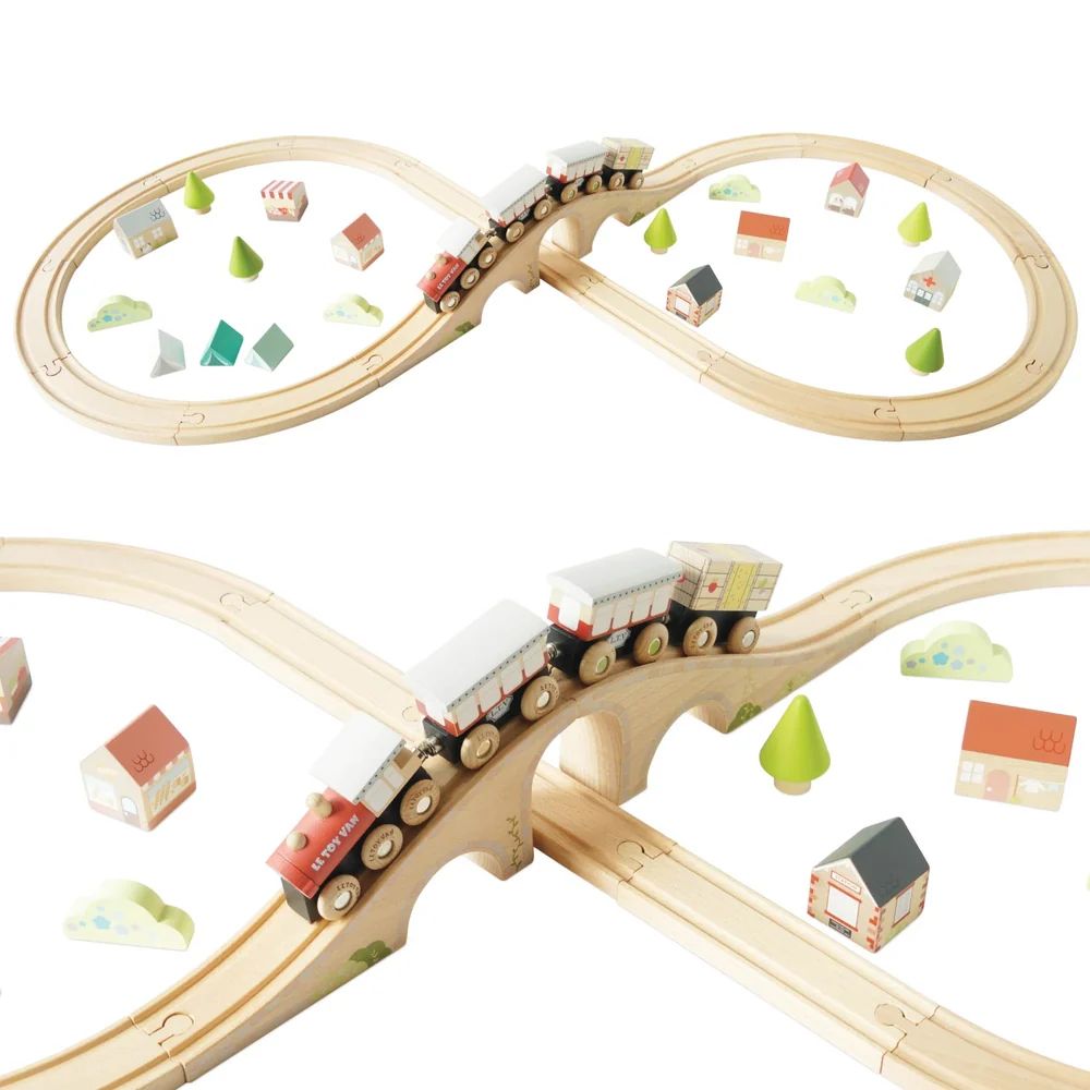 CIRCUIT DE TRAIN EN FORME DE 8 -Toy Van Classic Car