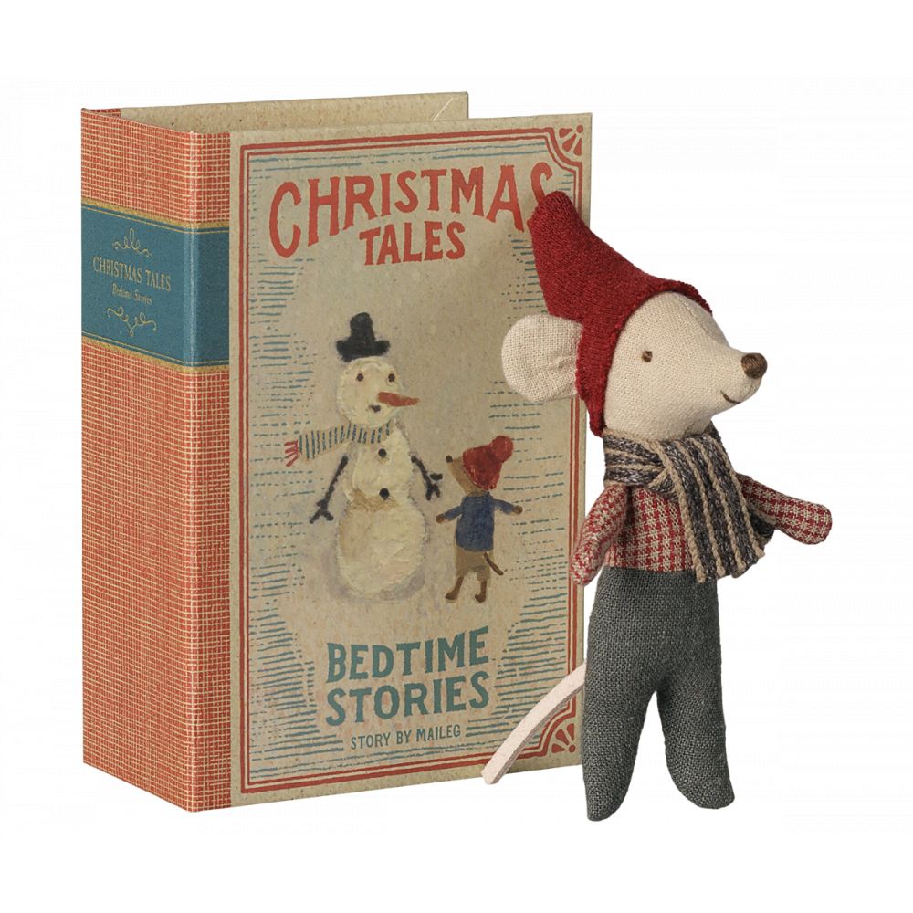 SOURIS DE NOEL - BEBE DANS SON COFFRET LIVRE -Maileg
