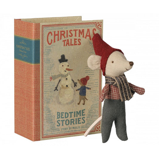 SOURIS DE NOEL - BEBE DANS SON COFFRET LIVRE -Maileg