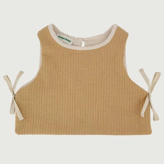 GILET REVERSIBLE A NOUER MIA BISCUIT  -Maquis & Kids