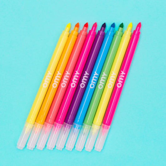 BOITE DE 9 FEUTRES FLUO