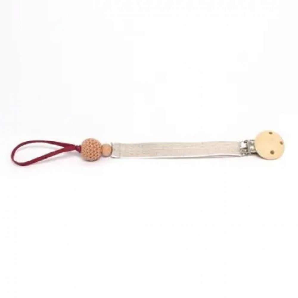 ATTACHE TETINE RUBAN LIN BEIGE SAUMON -Othat